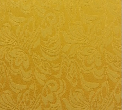 TB-FDN  提花桌布  枱布 100％滌  鬱金香-金黃   花瓣紋 側面照